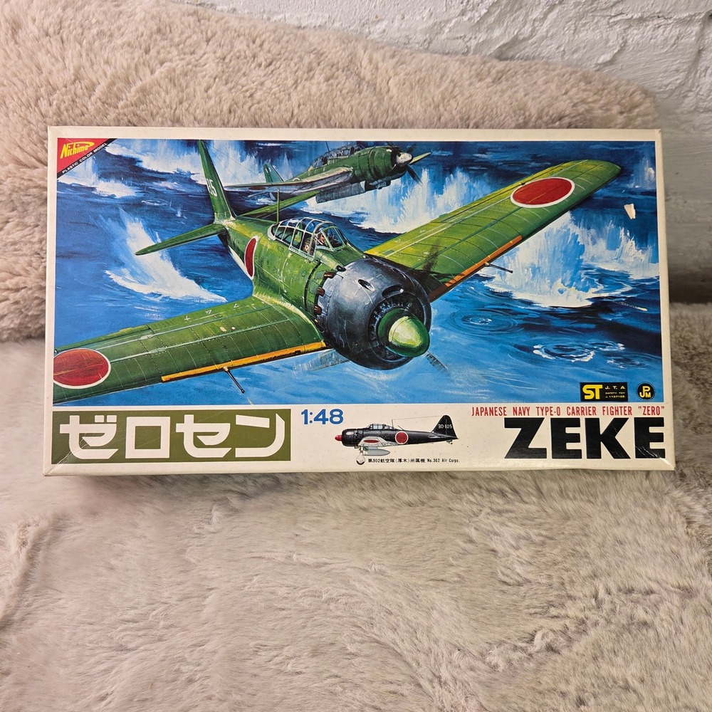 Nichimo 1/48 Mitsubishi A6M5 Reisen Zeke Zero Fighter Model Kit S-4806 Vintage